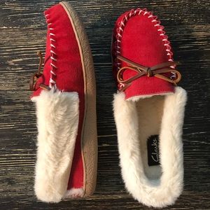 3 for $50 Red Slippers by Clark’s